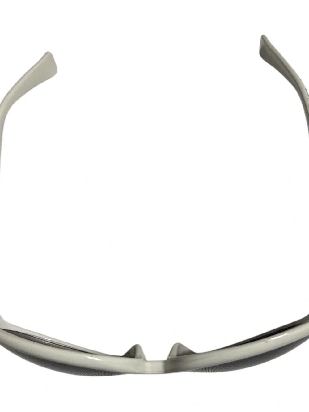 Coach Women’s White Round Sunglasses with Dark Lenses